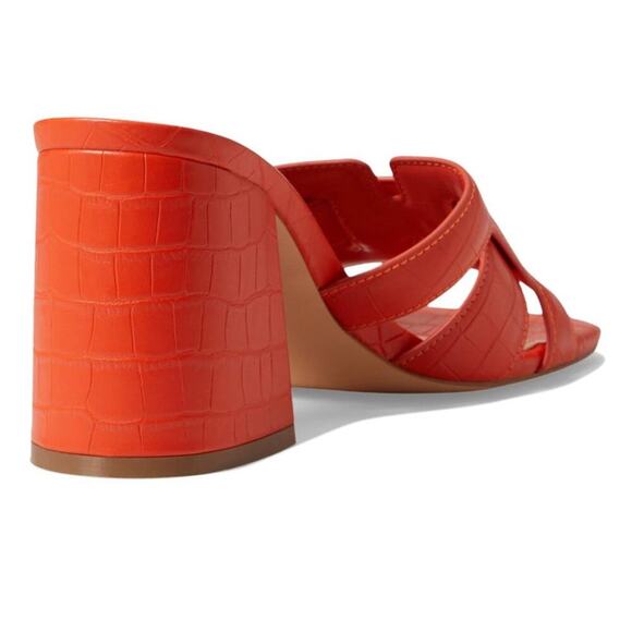 Nine West Womens Kindee in Orange Croc size 5.5M - Picture 3 of 4